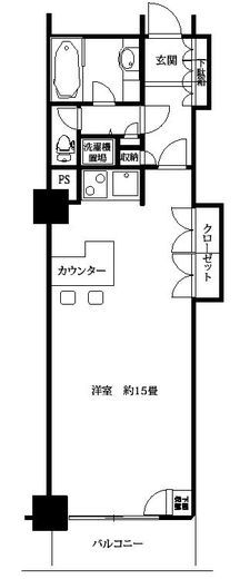 セントラルレジデンス新宿シティタワー　1208号室　間取り
