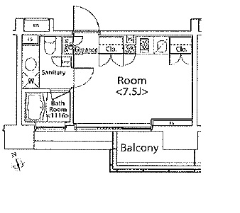 カスタリア戸越　706号室　間取り