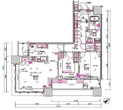 目黒第一マンションズ　1109号室　間取り