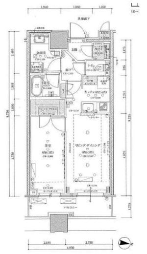 目黒第一マンションズ　1113号室　間取り