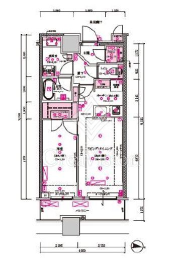 目黒第一マンションズ　1004号室　間取り