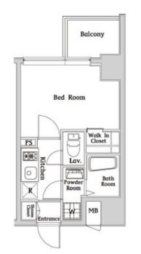 ハーモニーレジデンス西麻布　202号室　間取り