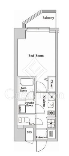 ハーモニーレジデンス西麻布　506号室　間取り