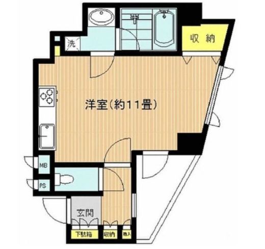 リシェ大井スカイビュー　1301号室　間取り