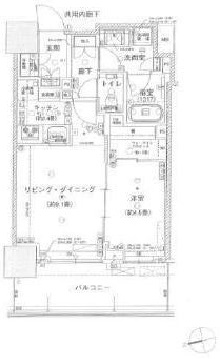 パークタワー西新宿エムズポート　302号室　間取り
