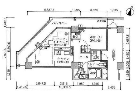 ジェイタワー西大井　1610号室　間取り