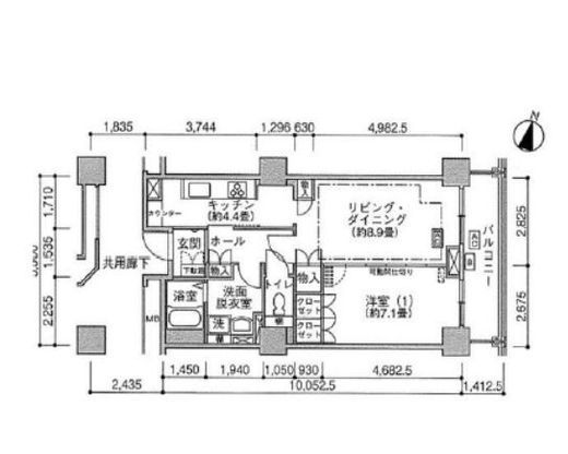 ジェイタワー西大井　1903号室　間取り