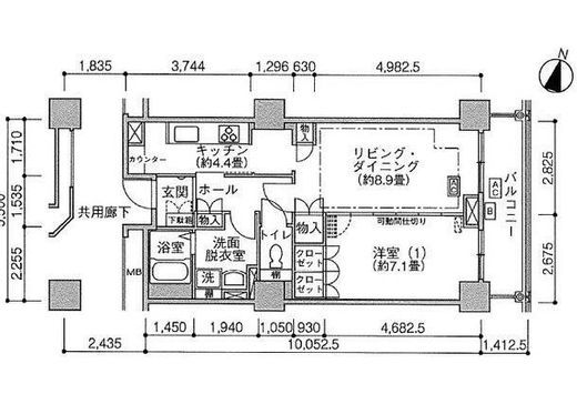 ジェイタワー西大井　803号室　間取り