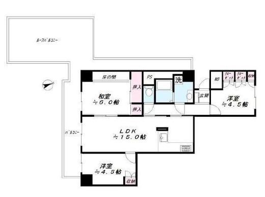 ジェイタワー西大井　W705号室　間取り