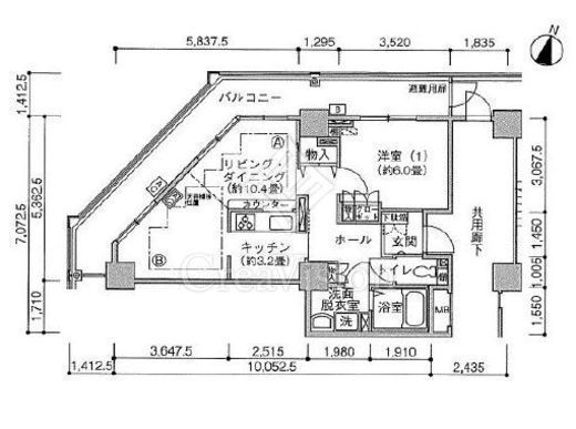 ジェイタワー西大井　810号室　間取り