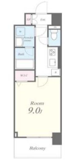 キャナルテラス品川　1108号室　間取り