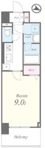 キャナルテラス品川　402号室　間取り