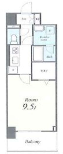 キャナルテラス品川　804号室　間取り