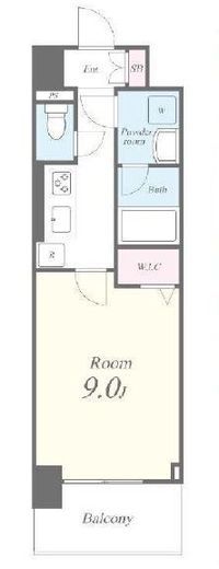 キャナルテラス品川　808号室　間取り