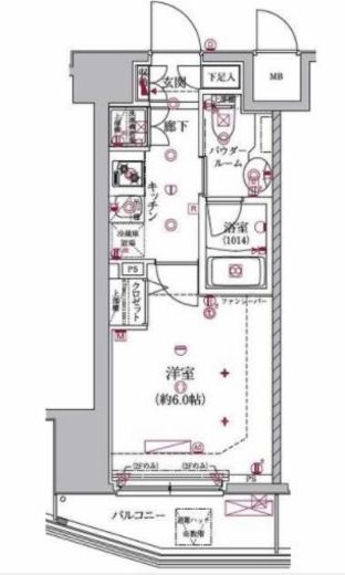 クレイシア大井町　406号室　間取り