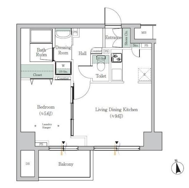 グランド・ルー戸越銀座　1004号室　間取り