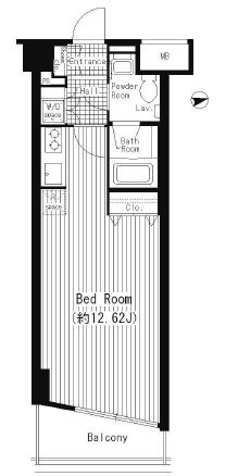 二葉アパートメント　405号室　間取り