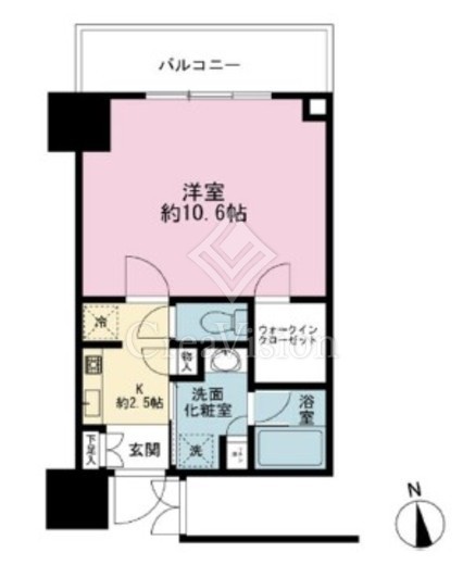 富久クロスグリーンレジデンス　433号室　間取り