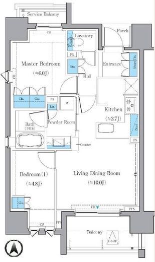 IBIS三番町　801号室　間取り