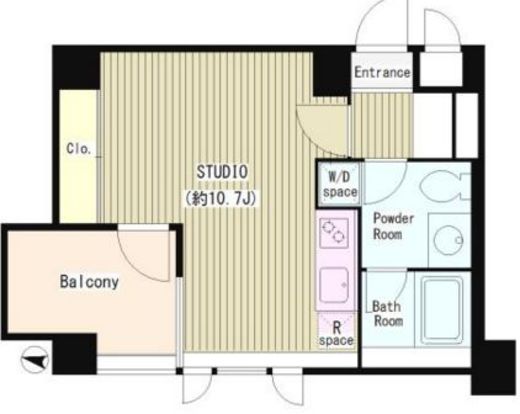 ビクトリアプレイス　408号室　間取り