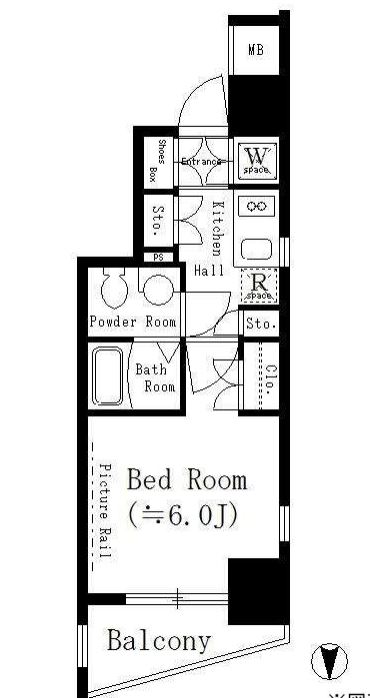 コージーコート御殿山　201号室　間取り