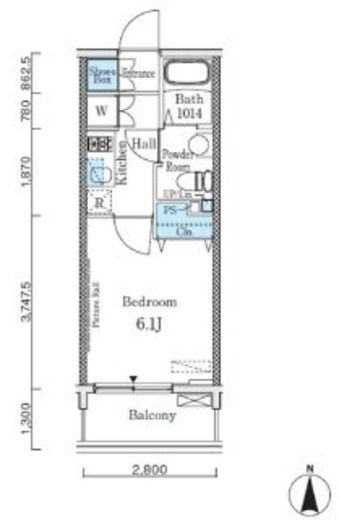 コージーコート御殿山　604号室　間取り
