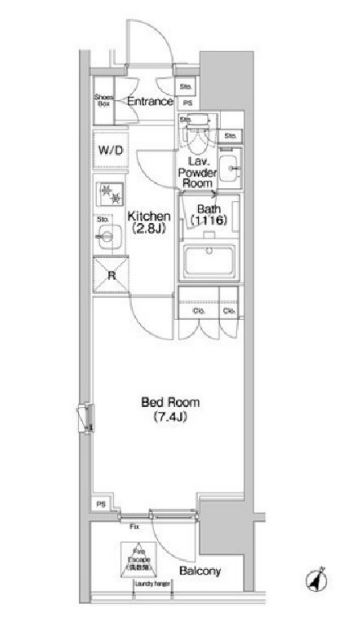 コンフォリア品川イースト　609号室　間取り
