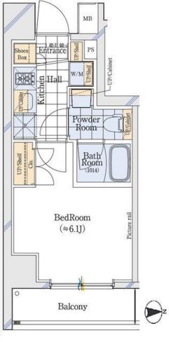 ガリシア御殿山　501号室　間取り
