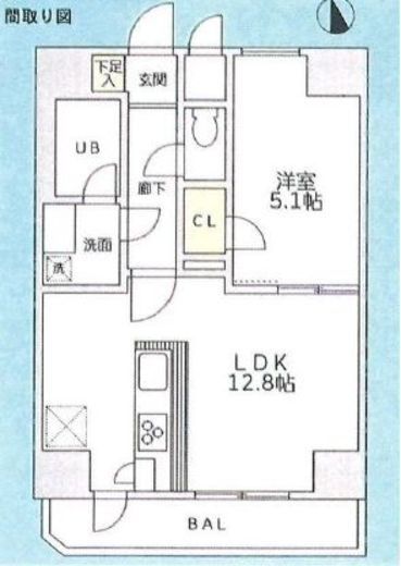 アルテシモピトレ　1201号室　間取り