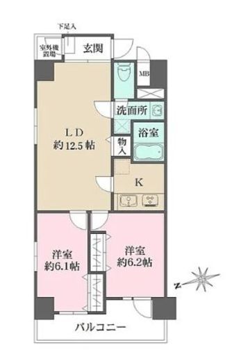 パークフラッツ日本橋馬喰町　801号室　間取り