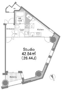 安全ビルレジデンス　2106号室　間取り