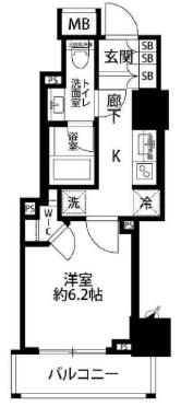 クレヴィアタワー池田山　302号室　間取り