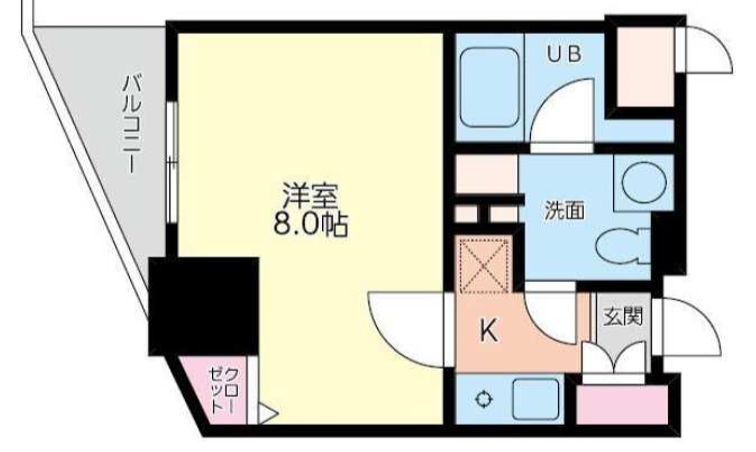 ドゥーエ幡ヶ谷　1001号室　間取り