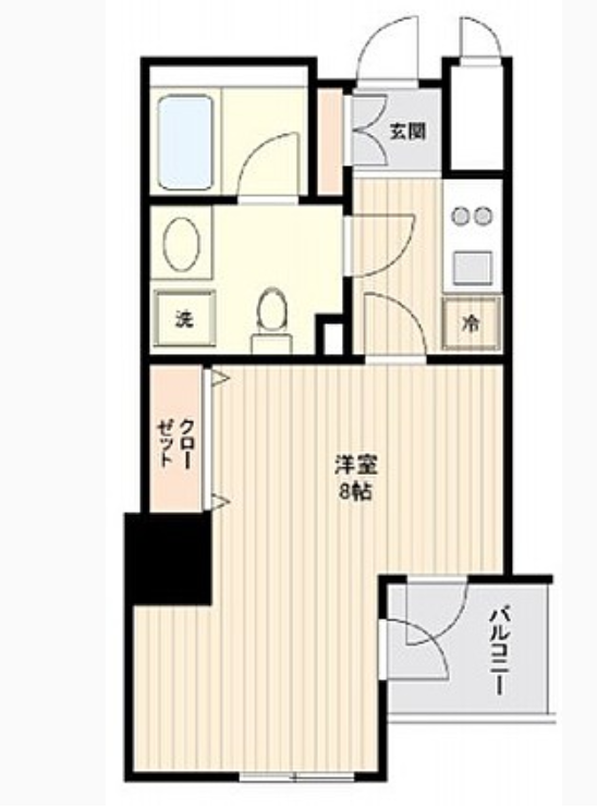 ドゥーエ幡ヶ谷　1104号室　間取り