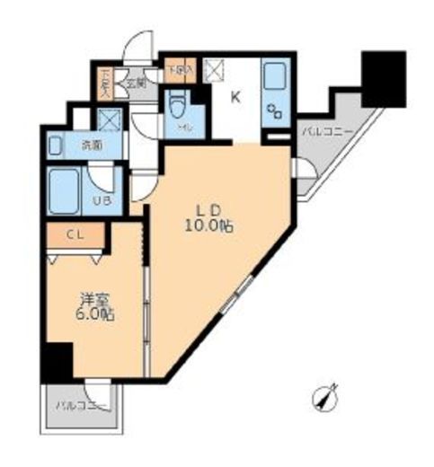 ドゥーエ幡ヶ谷　805号室　間取り