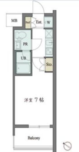 カスタリア大井町　902号室　間取り