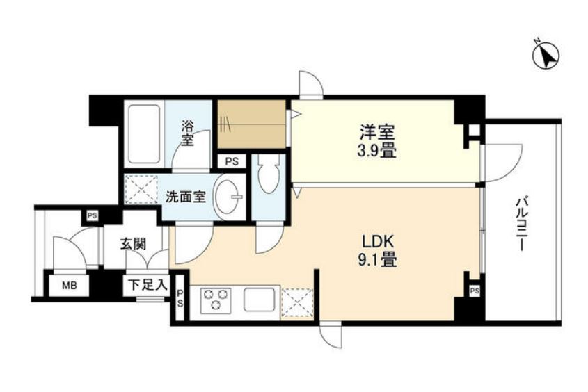 デュオ・スカーラ品川大井町　306号室　間取り