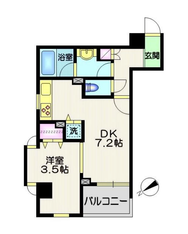 デュオ・スカーラ品川大井町　202号室　間取り