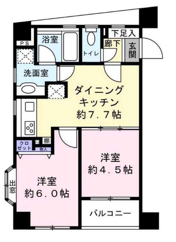 デュオ・スカーラ品川大井町　404号室　間取り