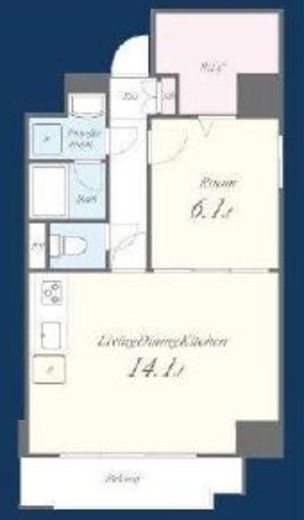 アンティエメゾン　404号室　間取り