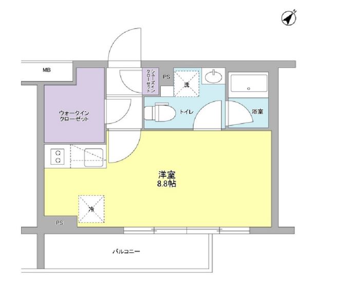 スタイリオ中延Ⅱウエスト　404号室　間取り