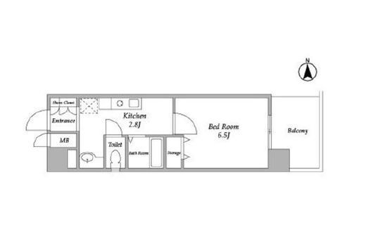 コンフォリア東品川　303号室　間取り