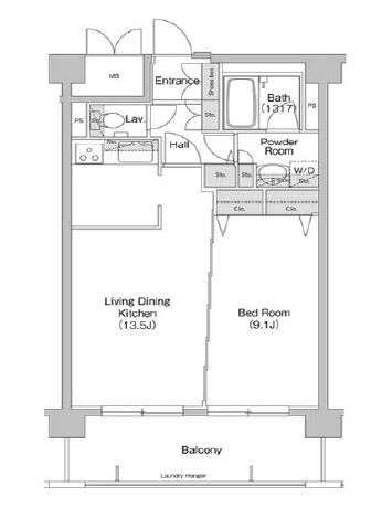 コンフォリア東品川　603号室　間取り