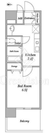 コンフォリア東品川　307号室　間取り