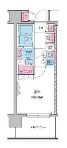 レジディア品川シーサイド　310号室　間取り