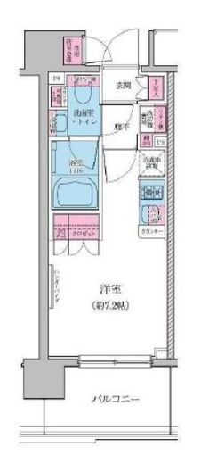 レジディア品川シーサイド　408号室　間取り