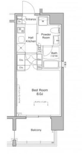 プラウドフラット東日本橋　602号室　間取り