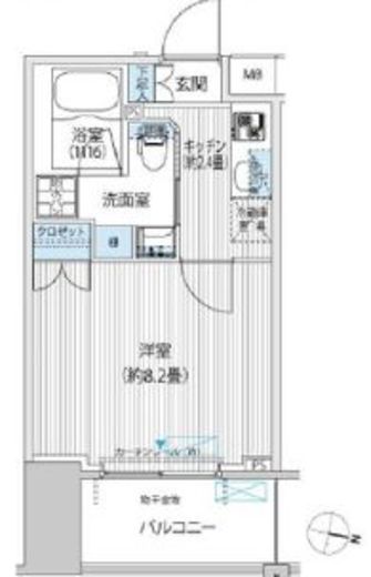 コスモグランス南品川　211号室　間取り
