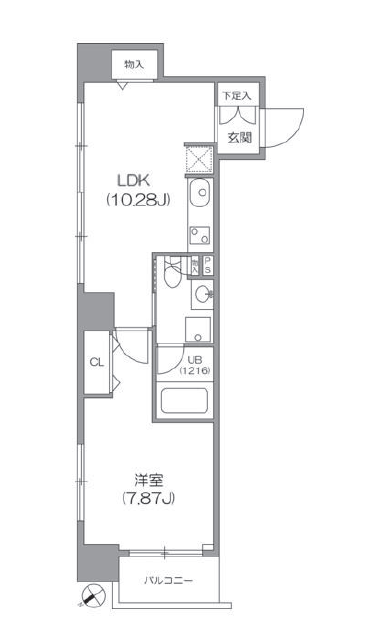 ルクレ新川レジデンス　202号室　間取り