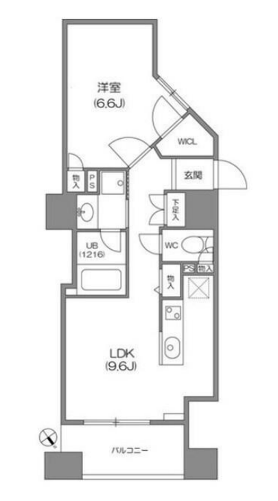ルクレ新川レジデンス　603号室　間取り